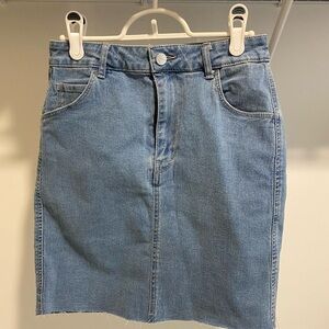 H&M Light Blue Denim Skirt